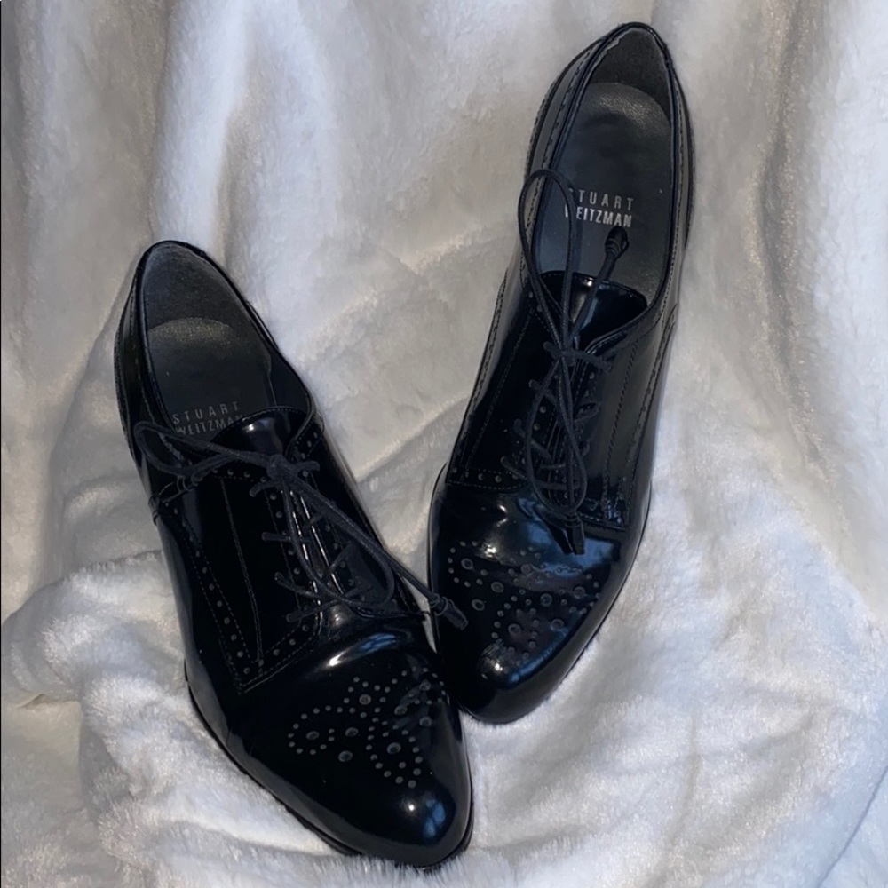 Stuart Weitzman Lace Up Brogues Sz 6